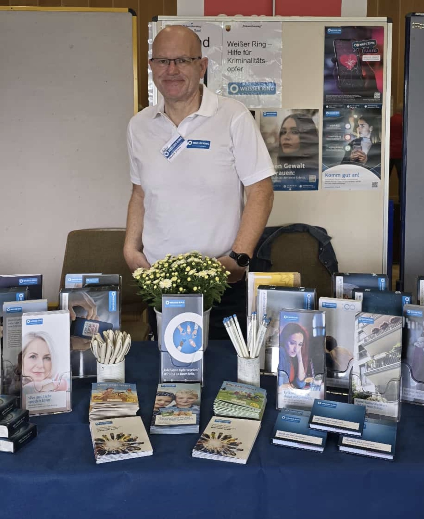 Mitarbeiter am Stand